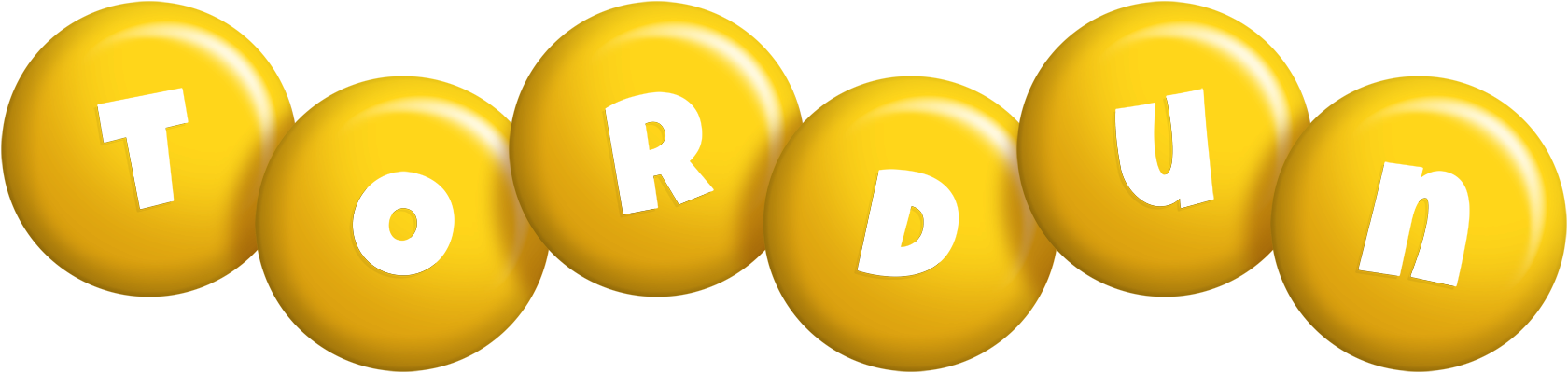 Tordun candy-yellow logo
