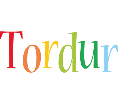 Tordur birthday logo