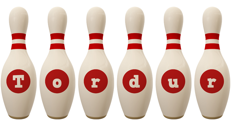 Tordur bowling-pin logo