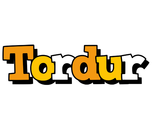 Tordur cartoon logo