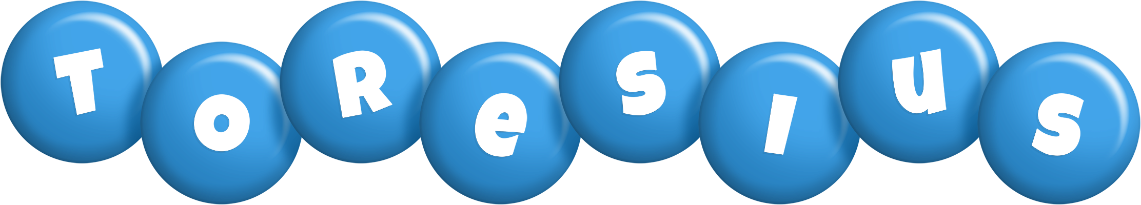 Toresius candy-blue logo