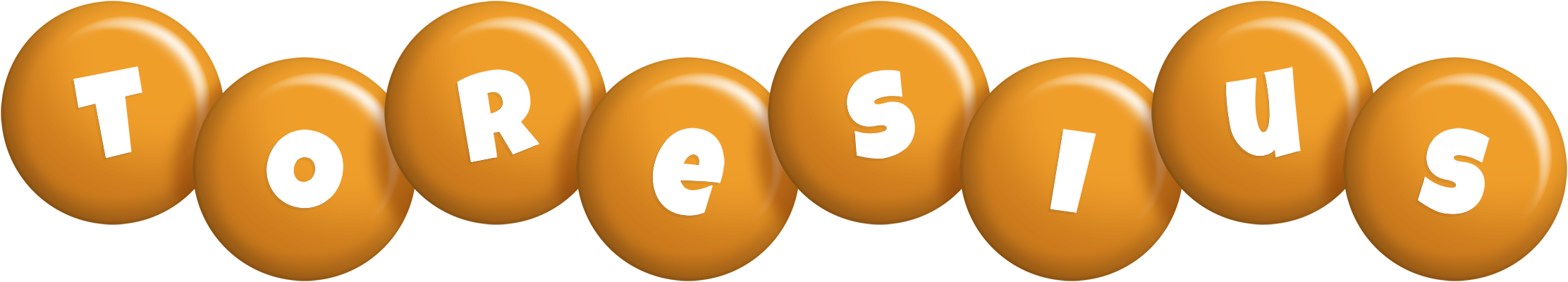 Toresius candy-orange logo