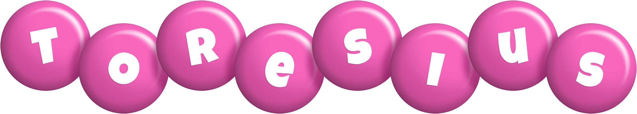 Toresius candy-pink logo