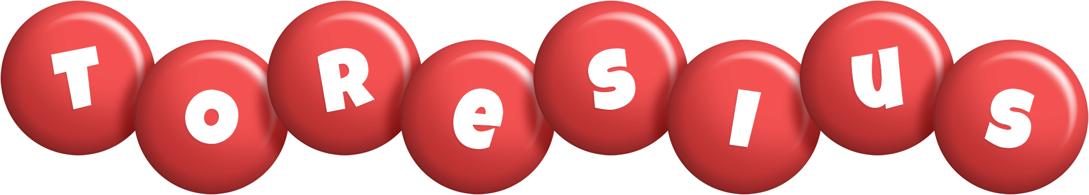 Toresius candy-red logo