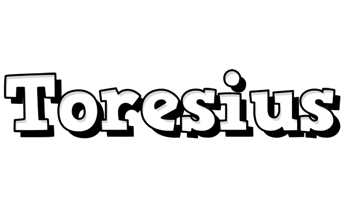 Toresius snowing logo