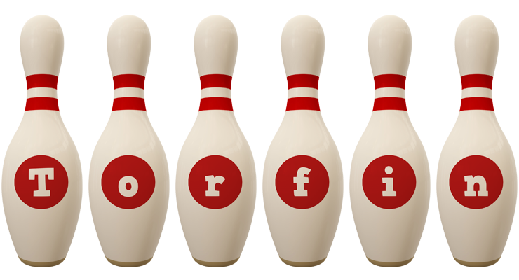 Torfin bowling-pin logo