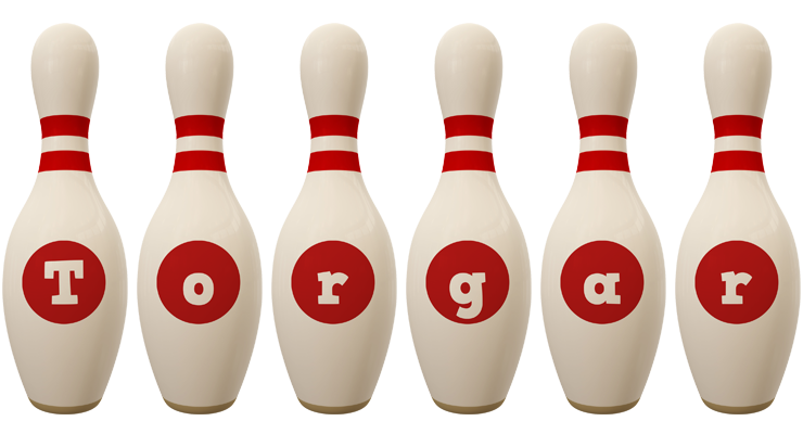 Torgar bowling-pin logo