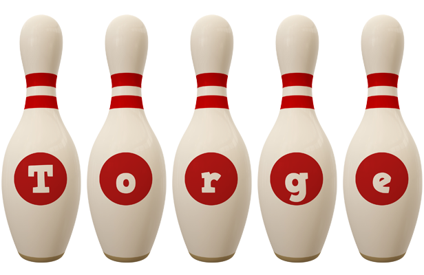 Torge bowling-pin logo