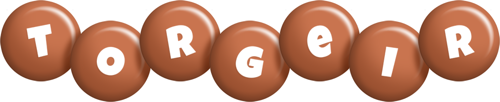 Torgeir candy-brown logo
