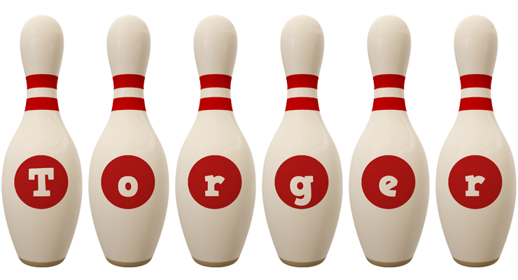 Torger bowling-pin logo