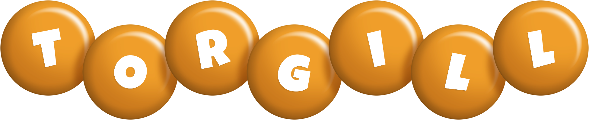 Torgill candy-orange logo