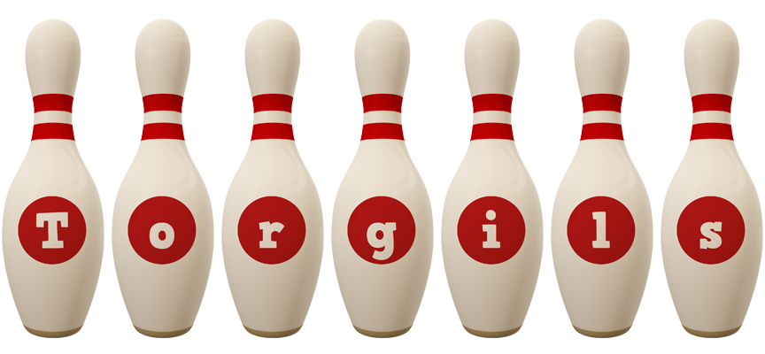 Torgils bowling-pin logo