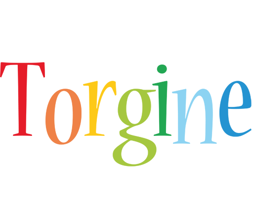 Torgine birthday logo