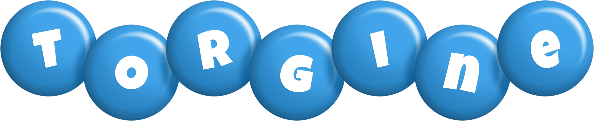 Torgine candy-blue logo