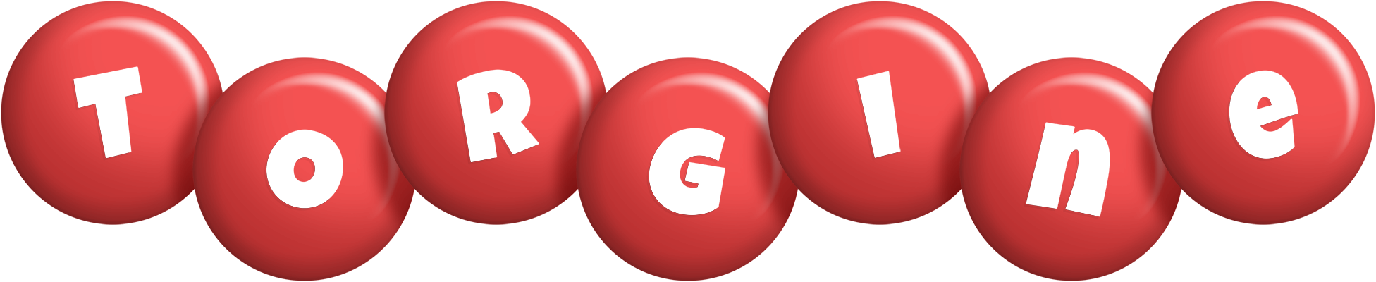 Torgine candy-red logo