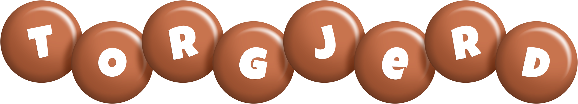 Torgjerd candy-brown logo