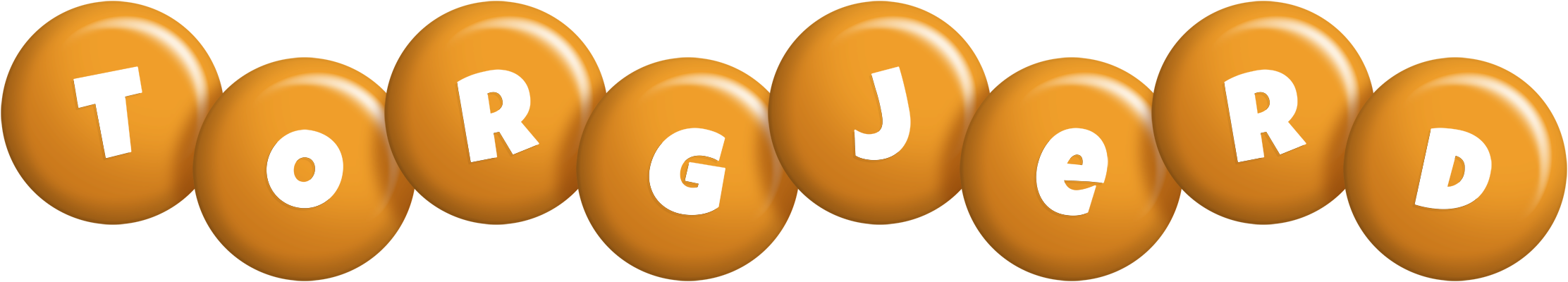 Torgjerd candy-orange logo