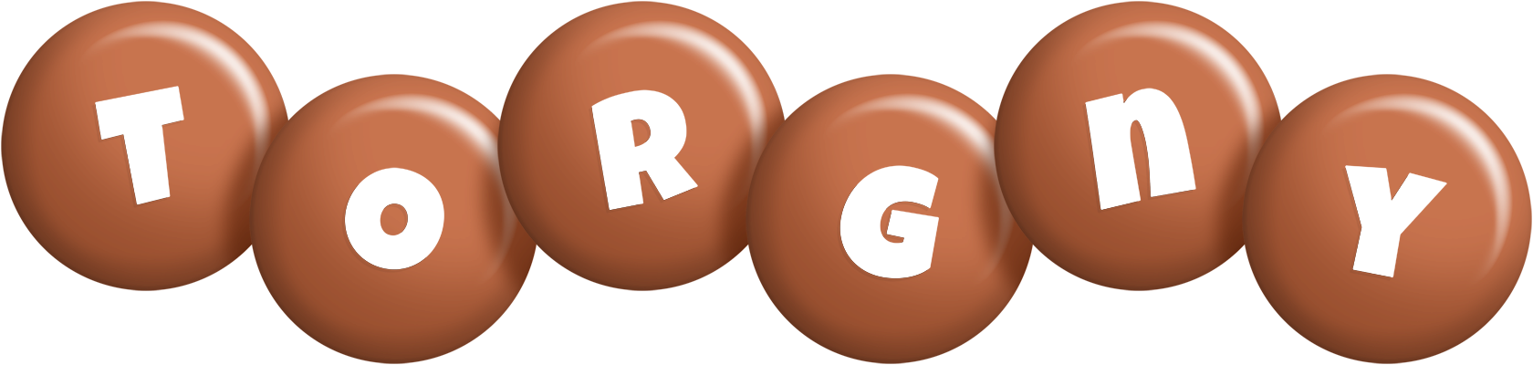Torgny candy-brown logo