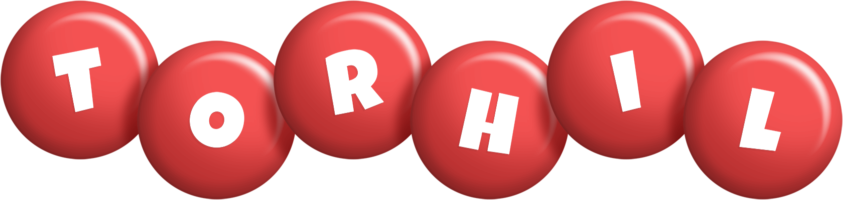 Torhil candy-red logo