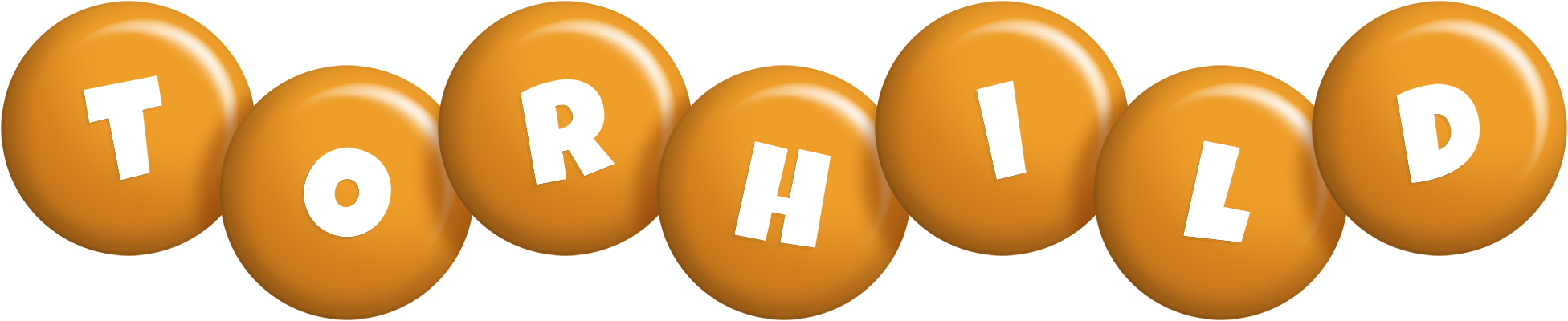 Torhild candy-orange logo