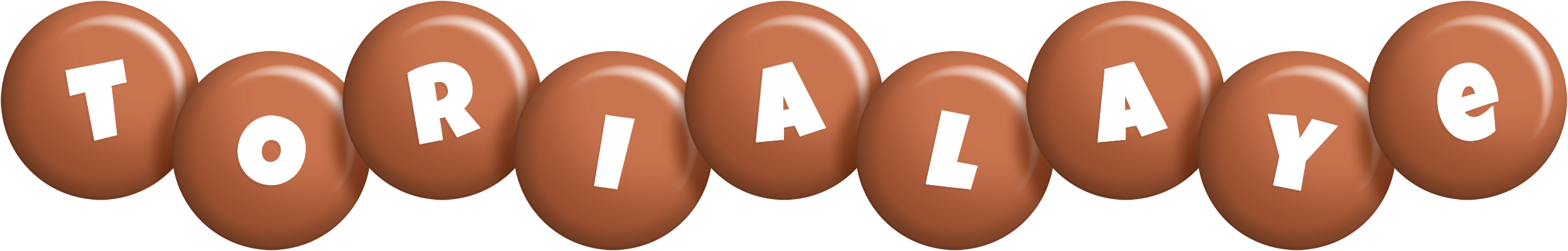 Torialaye candy-brown logo