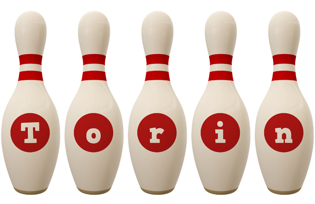 Torin bowling-pin logo