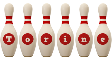 Torine bowling-pin logo