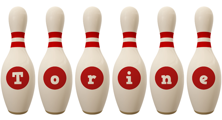 Torine bowling-pin logo