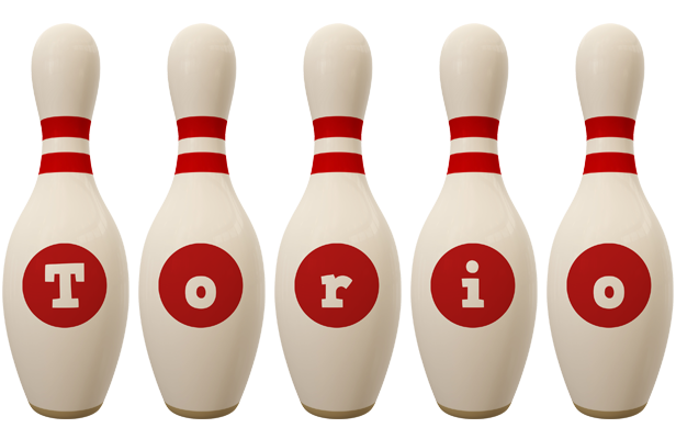 Torio bowling-pin logo