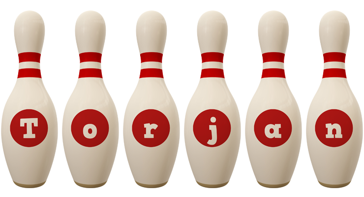 Torjan bowling-pin logo