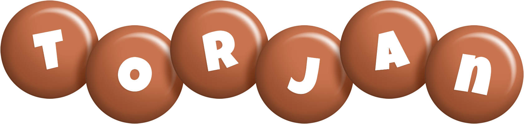 Torjan candy-brown logo