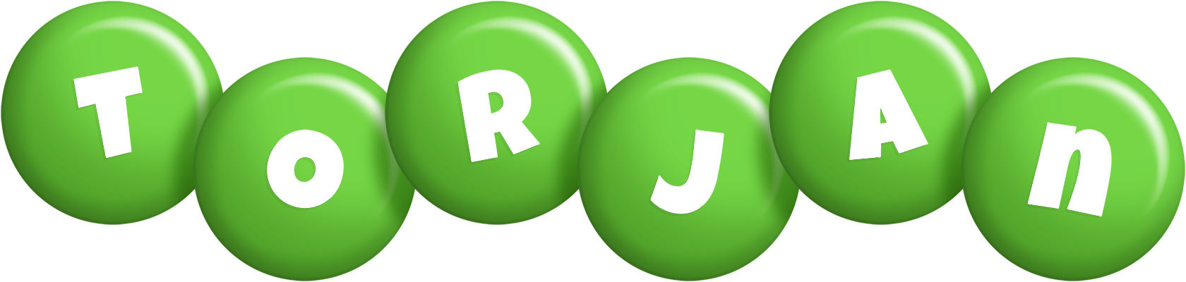 Torjan candy-green logo