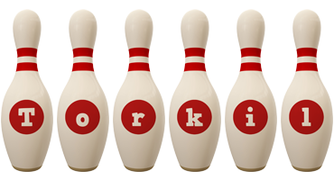 Torkil bowling-pin logo