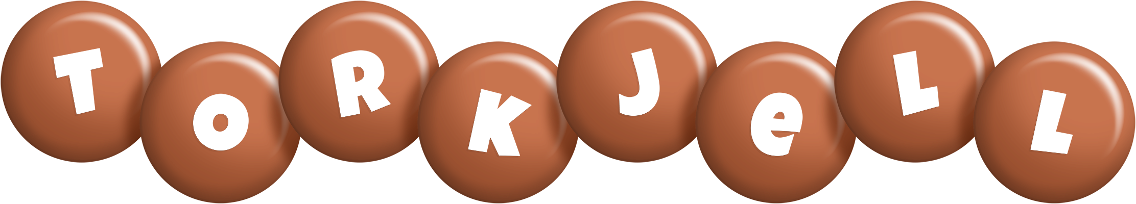 Torkjell candy-brown logo