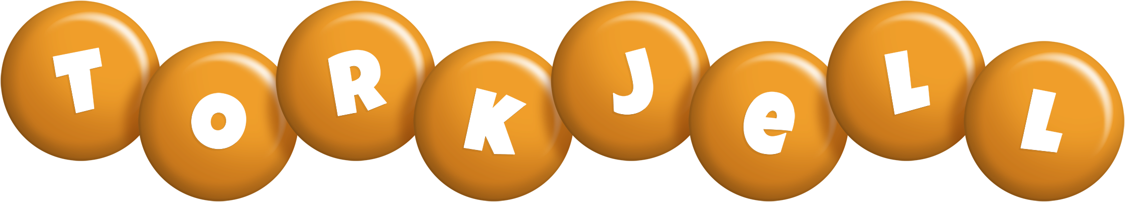 Torkjell candy-orange logo