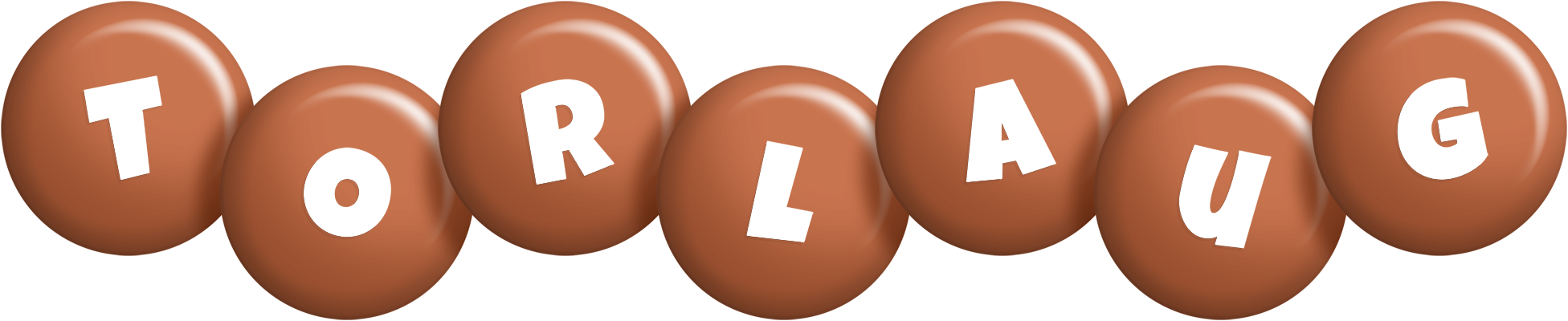 Torlaug candy-brown logo