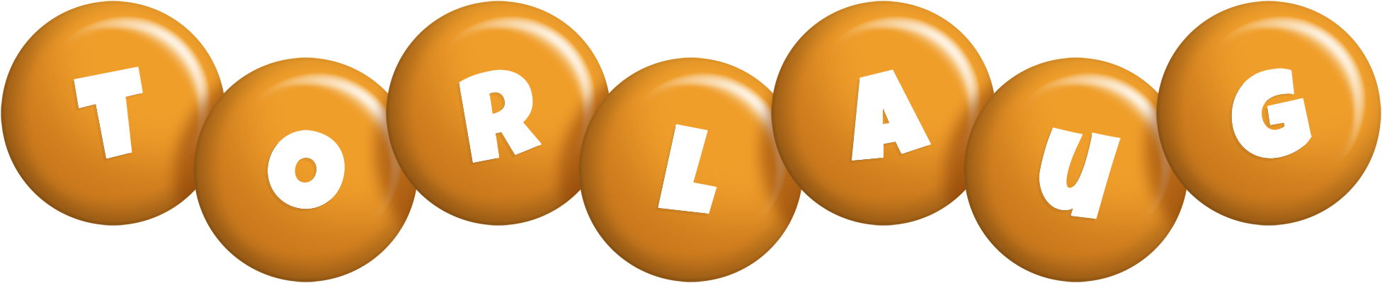 Torlaug candy-orange logo