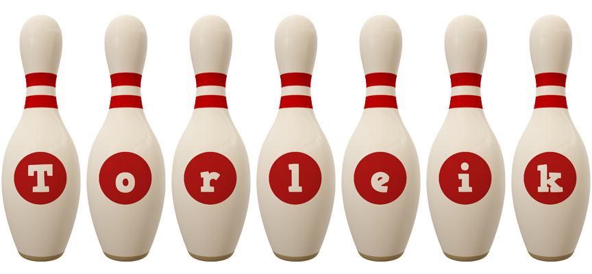 Torleik bowling-pin logo
