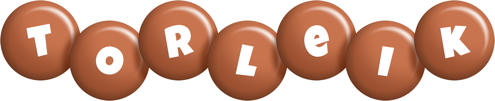 Torleik candy-brown logo