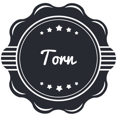 Torn badge logo