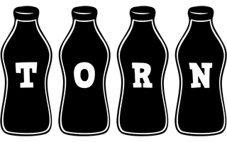 Torn bottle logo