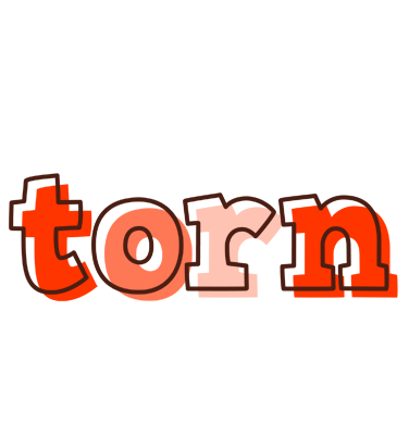Torn paint logo