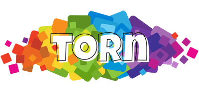 Torn pixels logo