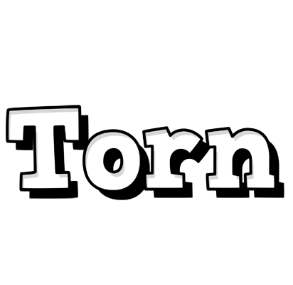 Torn snowing logo
