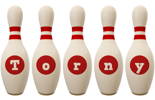 Torny bowling-pin logo