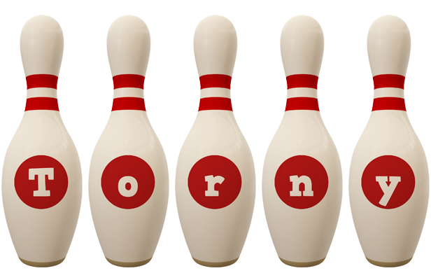 Torny bowling-pin logo