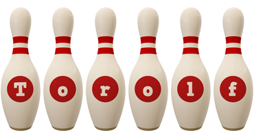 Torolf bowling-pin logo