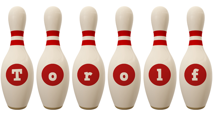 Torolf bowling-pin logo