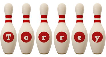 Torrey bowling-pin logo