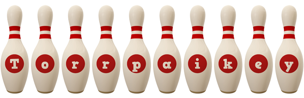 Torrpaikey bowling-pin logo